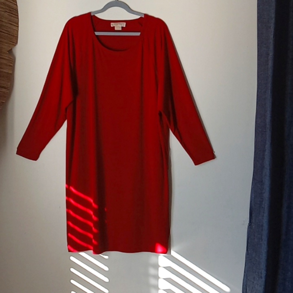 Authentic Michael Kors women's dress size 1X color red